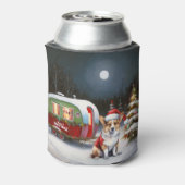 Winter Corgi Caravan Kerstavontuur Blikjeskoeler (Blikje Achterkant)