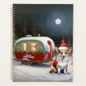 Winter Corgi Caravan Kerstavontuur Planner (Voorkant)