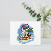 Winter Corgis Briefkaart (Staand voorkant)