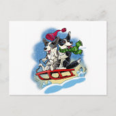Winter Corgis Briefkaart (Voorkant)