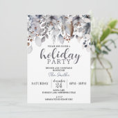 Winter Corporate Holiday Party, Cocktails Dinner Kaart (Staand voorkant)