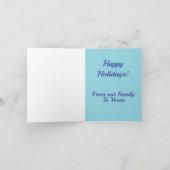 Winter Cottage Gevouwen Note Kaart (Binnen)