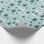 Winter Cottage Pattern Cadeaupapier (Hoek)