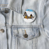Winter Cottage Ronde Button 5,7 Cm (In situ)
