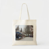 Winter Cottages - Martha's Vineyard Canvas tas (Voorkant)