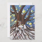 Winter Council Whimsical Art Feestdagenkaart (Voorkant)