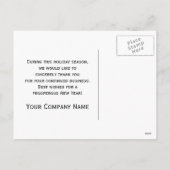 Winter Country Barn Business Seasons Greetings Feestdagenkaart (Achterkant)