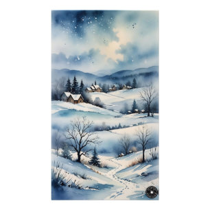 Winter Countryside Print Foto Afdruk