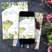 Winter Couples Shower Margarita Mistletoe Foto Kaart