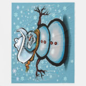 Winter Cowboy Fleece Deken (Voorkant)