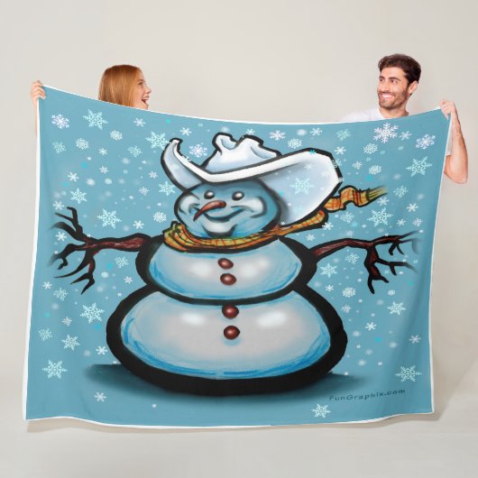 Winter Cowboy Fleece Deken (In situ)