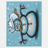 Winter Cowboy Fleece Deken (Voorkant)