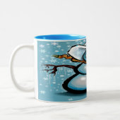 Winter Cowboy Tweekleurige Koffiemok (Links)