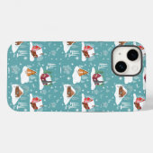 Winter Cozy Cabin Patroon Case-Mate iPhone Case (Achterkant (horizontaal))