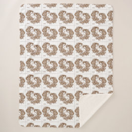 Winter Cozy Sherpa Blanket Deken