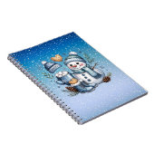 Winter Cozy Sneeuwman Notitieboek (Rechterzijde)