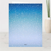 Winter Cozy Snowman Kaart (Achterkant)