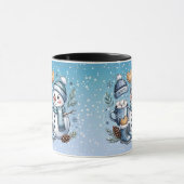 Winter Cozy Snowman Mok (Midden)
