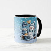 Winter Cozy Snowman Mok (Voorkant rechts)