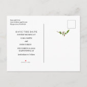 Winter Cranberry Bewaar de Datum Aankondigingskaart (Achterkant)