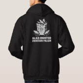 Winter Crappie Vissen Slab Hunter Hoodie (Achterkant)