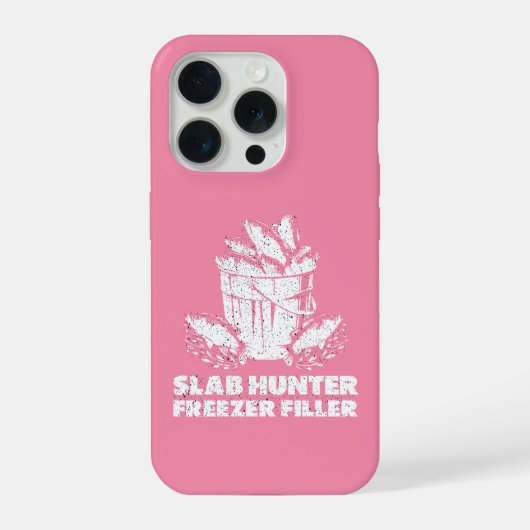 Winter Crappie Vissen Slab Hunter iPhone Hoesje (Achterkant)