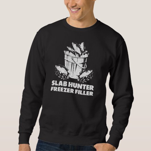 Winter Crappie Vissen Slab Hunter Trui (Voorkant)