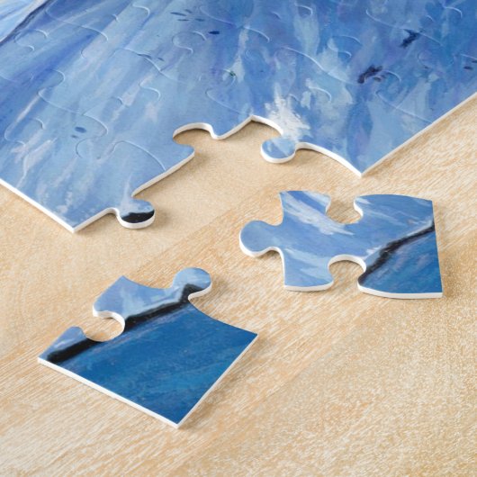 Winter Creek Jigzaag Puzzle Legpuzzel (Zijkant)