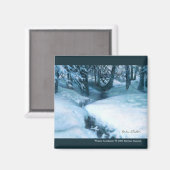 "Winter Creekside" Magneet (Voorkant / Achterkant)