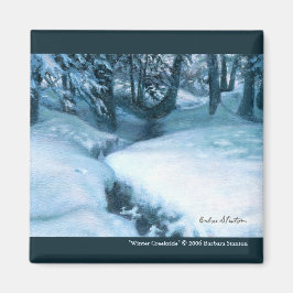 "Winter Creekside" Magneet