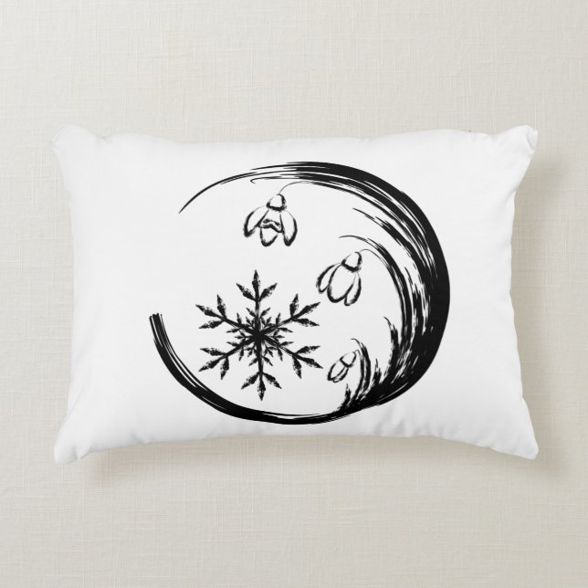 Winter Crest Accent Kussen (Voorkant)