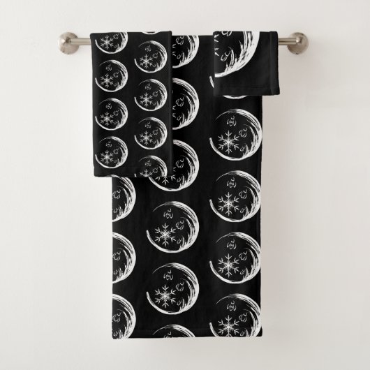 Winter Crest Bad Handdoek (Insitu)