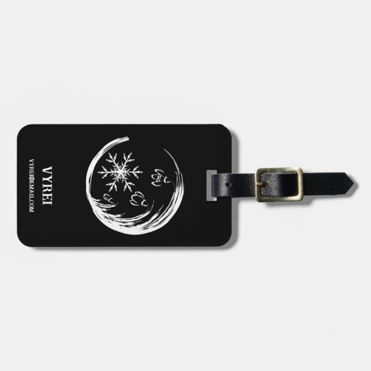 Winter Crest Bagagelabel (Voorkant horizontaal)