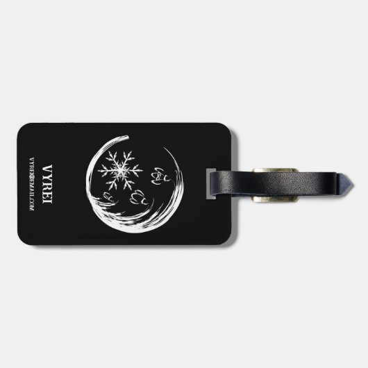 Winter Crest Bagagelabel (Achterkant horizontaal)