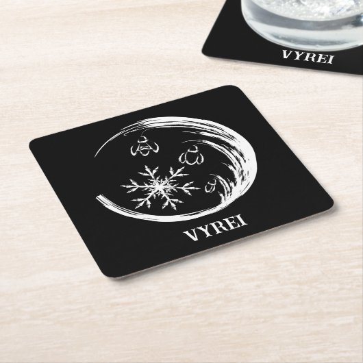 Winter Crest Kartonnen Onderzetters (Schuin)