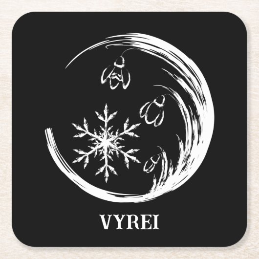 Winter Crest Kartonnen Onderzetters (Voorkant)