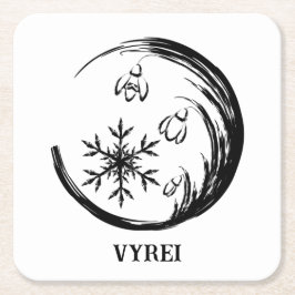 Winter Crest Kartonnen Onderzetters