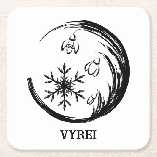 Winter Crest Kartonnen Onderzetters (Voorkant)