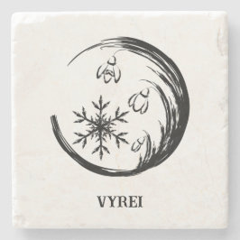 Winter Crest Stenen Onderzetter