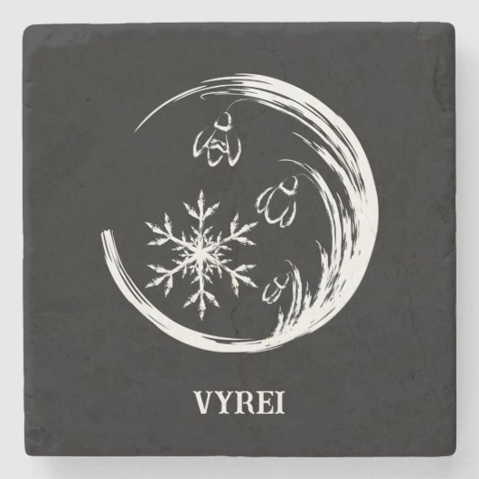 Winter Crest Stenen Onderzetter (Voorkant)