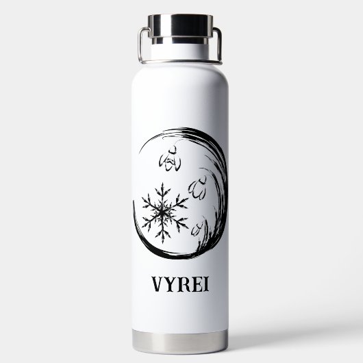 Winter Crest Waterfles (Achterkant)