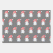 Winter Critters Trio Holiday Inpakpapier Vel (Voorkant)