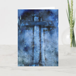 Winter Cross Feestdagen Kaart