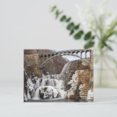 Winter, Croton Dam Briefkaart (Staand voorkant)