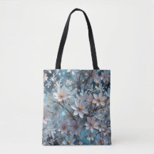 Winter Crystal Frost Sakura Blossom Tas