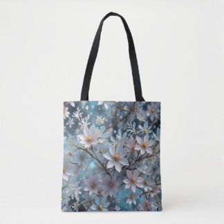 Winter Crystal Frost Sakura Blossom Tas