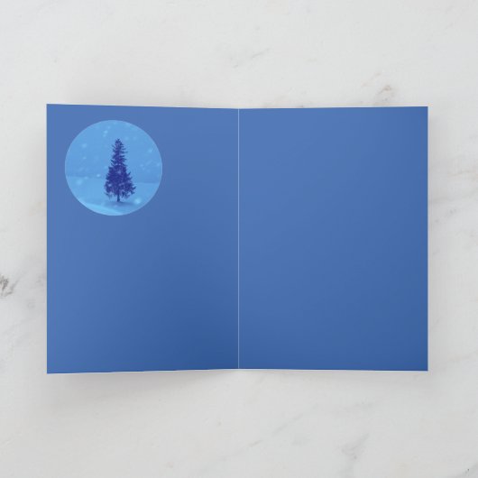 Winter Crystal Yule Kaart (Binnen)