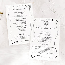 Winter Cupid Ski Wedding Details Kaart