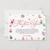 Winter Cute Baby Shower Bedankkaart (Voorkant)