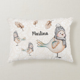 Winter Cute Mus Illustration Accent Kussen